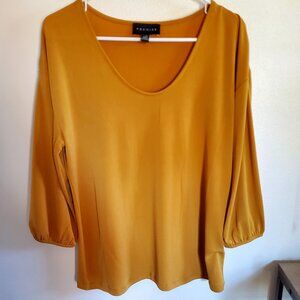 NWOT - Long Sleeved Mustard Blouse